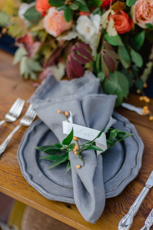 Rustic Autumn Place Setting
