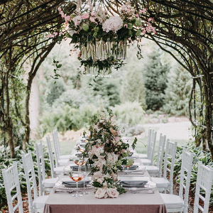 French Inspired Arbor Wedding Reception