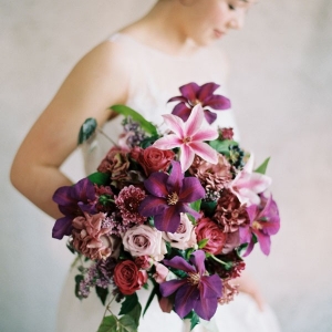 Vibrant Jewel Tones Bouquet in Shades of Purple and Plum