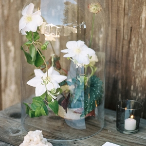 Escort Card Table with Modern Bohemian Wedding Flowers