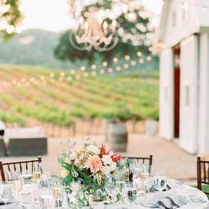 Elegant Al Fresco Winery Wedding Reception