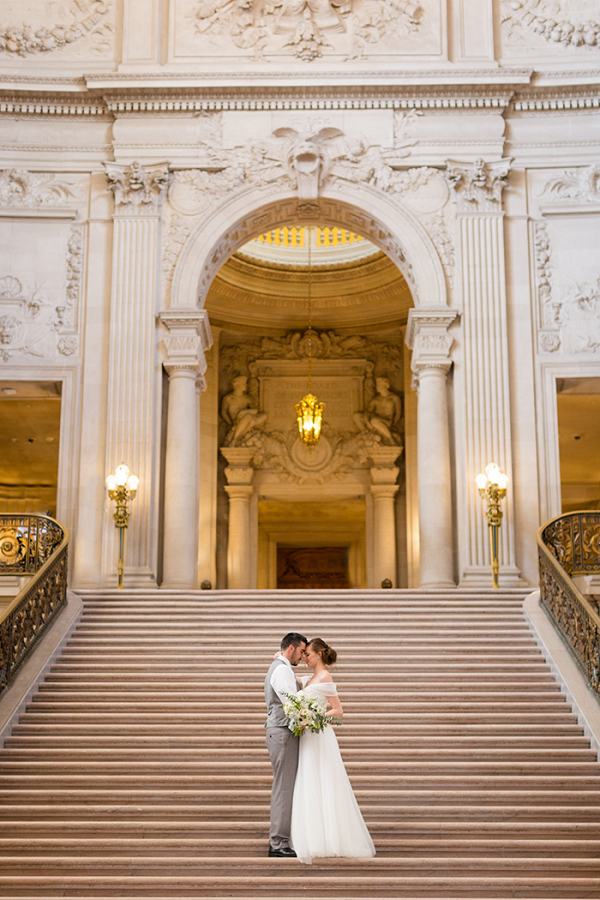 Dramatic Wedding Photos at San Francisco City Hall