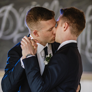 Romantic First Dance with Two Grooms