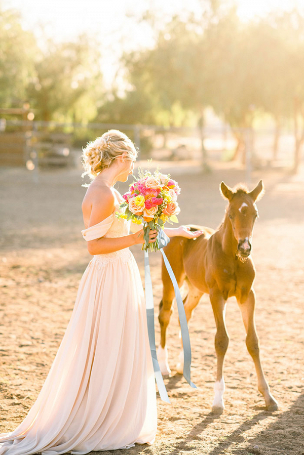 Whimsical Bridal Session with Colorful Charm