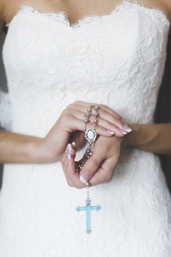 Classic Maryland Wedding - Chevy Chase - heirloom rosary