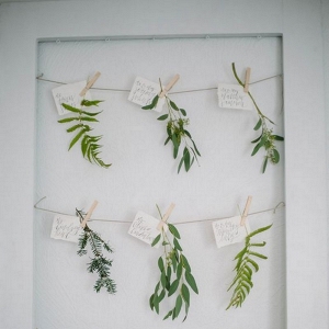 Greenery Wedding Escort Cards - Place Cards - Seating Chart