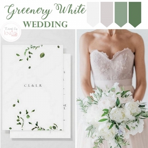 Greenery White Wedding