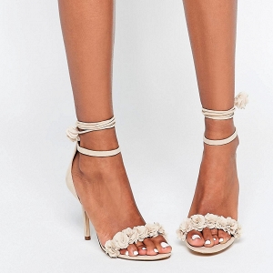 Nude Lace Up Shoes