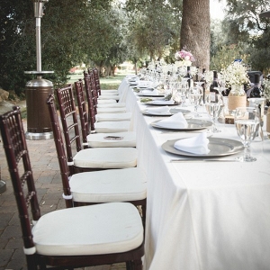 Outdoor Elegant Wedding - reception table