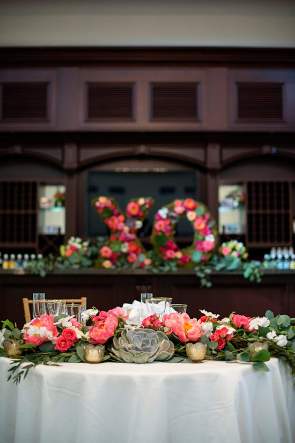 XO-floral-decor-from-a-Romantic-Vineyard-Virginia-Wedding