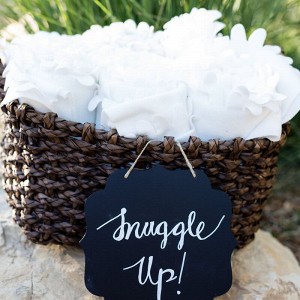 Tuscan-Inspired-Wedding-cool-weather-snuggle-up-blanket-favors