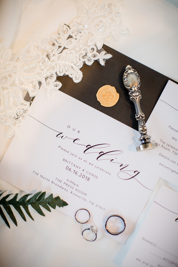 Let's Bee Together - black & white the press room wedding – brittany & chase