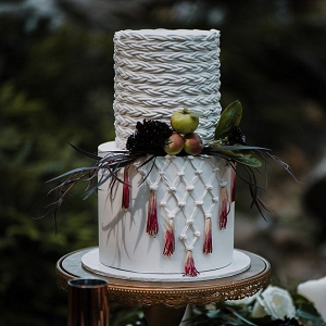 Macrame wedding cake