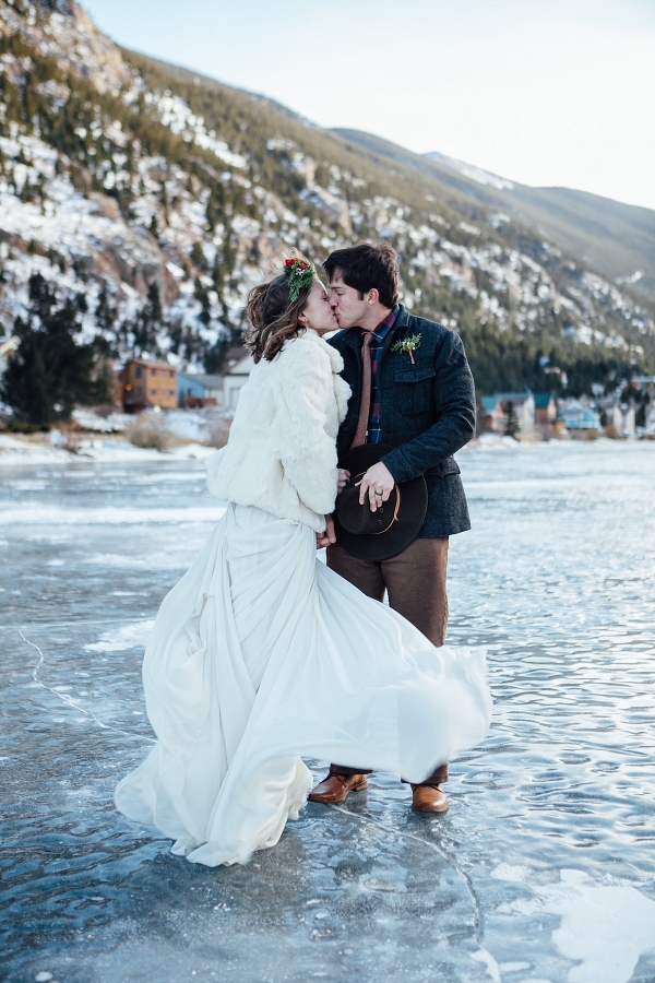 Frozen Lake Winter Wedding 