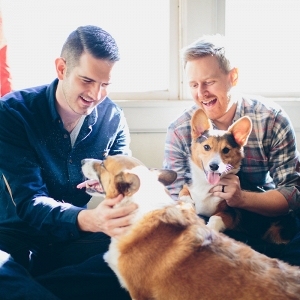 At-Home Engagement Session with Pets