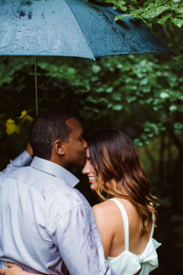 Engagement Session with an Umbrella