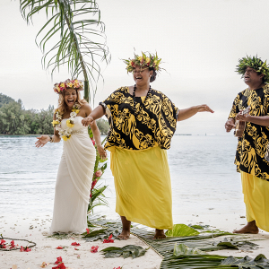 Traditional Tahitian ceremony