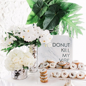 Donut wedding sign