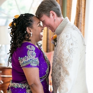 Intimate Indian-Inspired Wedding with Two Brides