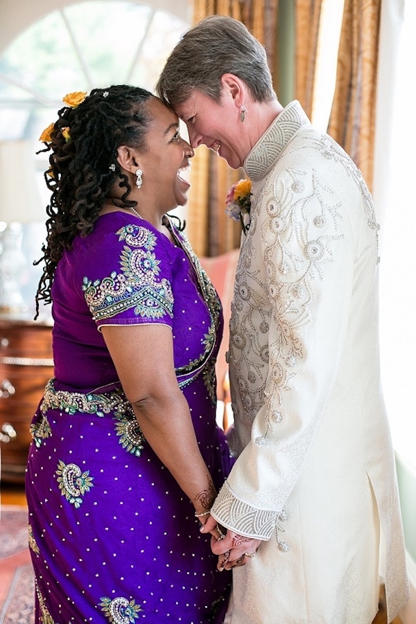 Intimate Indian-Inspired Wedding with Two Brides