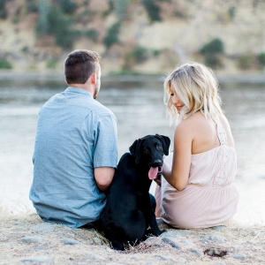 Puppy engagement session