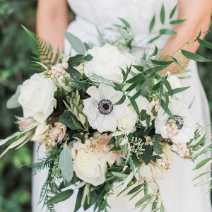 White and greenery bouquet