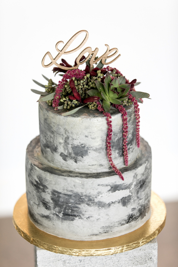 Concrete wedding cake