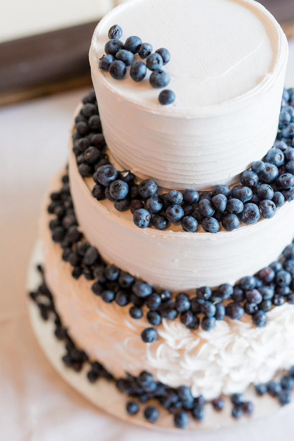Blueberry wedding cake