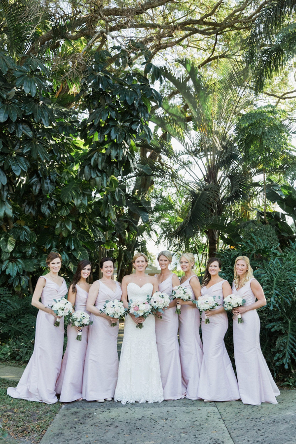 Light pink bridal party