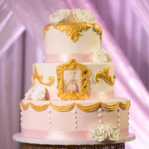 Glam wedding cake