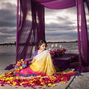 Florida Beachfront Styled Indian Wedding Ceremony