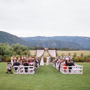 Outdoor Ceremony at Crooked Willow Farms in Colorado