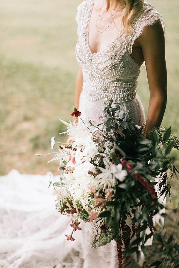 Embellished wedding dress