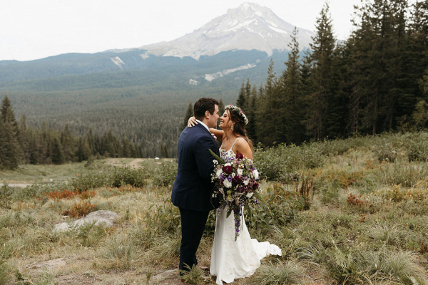 Mount Hood wedding portrait