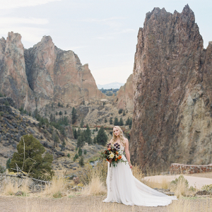 Romantic Smith Rock Bridal Shoot