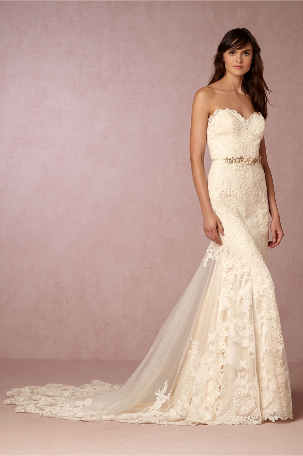 BHLDN Leigh Floral Lace Wedding Dress