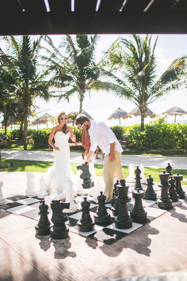 Giant chess for wedding
