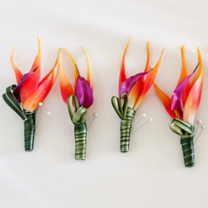 Tropical boutonnieres