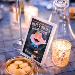 Mr. Toad's Wild Ride Disneyland themed wedding table number