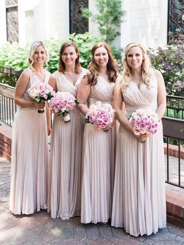 Dusty rose bridesmaid dresses