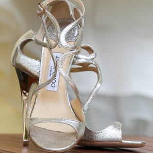Silver Jimmy Choo heels