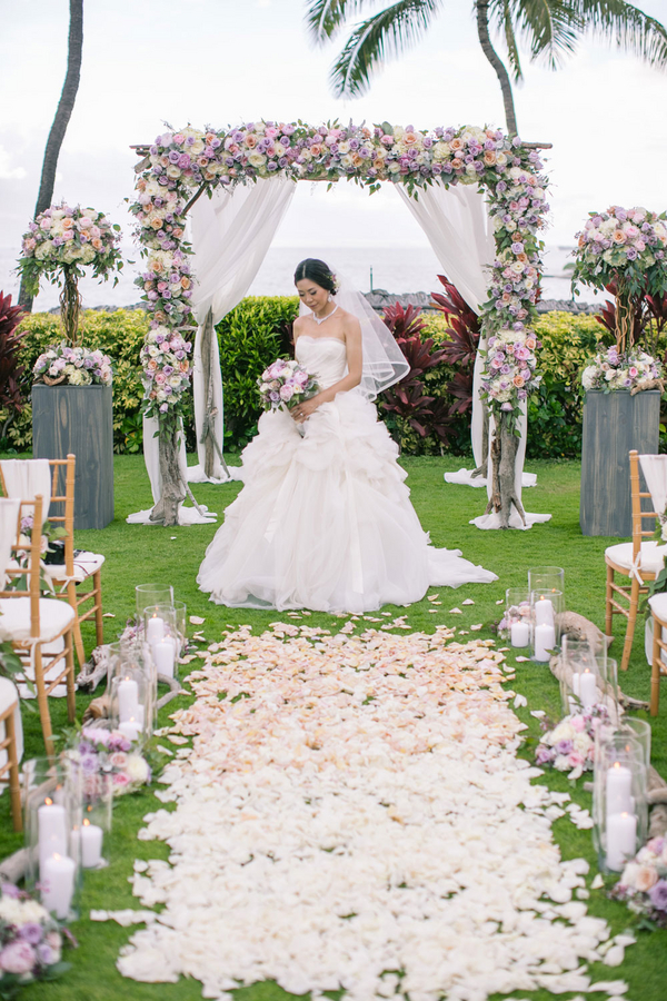 Luxury floral wedding ceremony