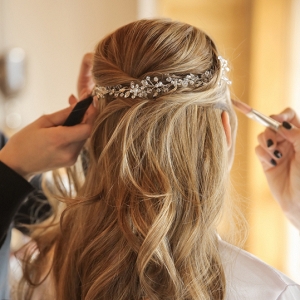 Long wedding hairstyle