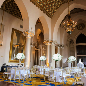 elegant ballroom wedding reception
