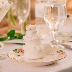 Mini 3-tier wedding cake