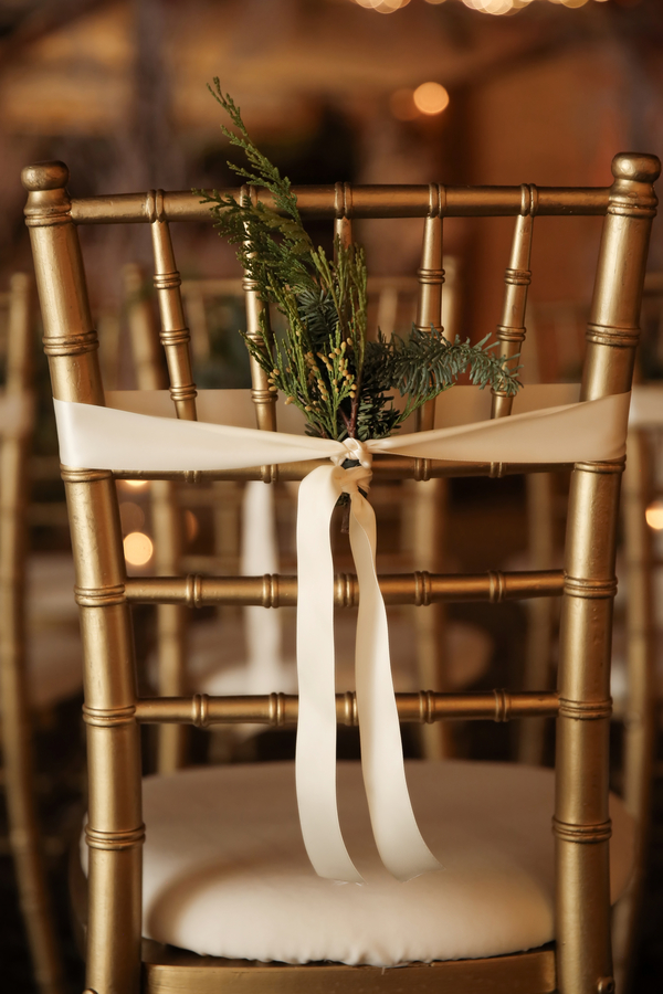 Pine wedding chair decor