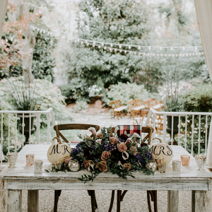 Fall sweetheart table
