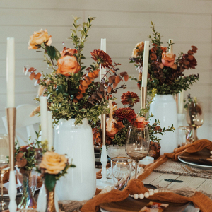 Boho farmhouse wedding table