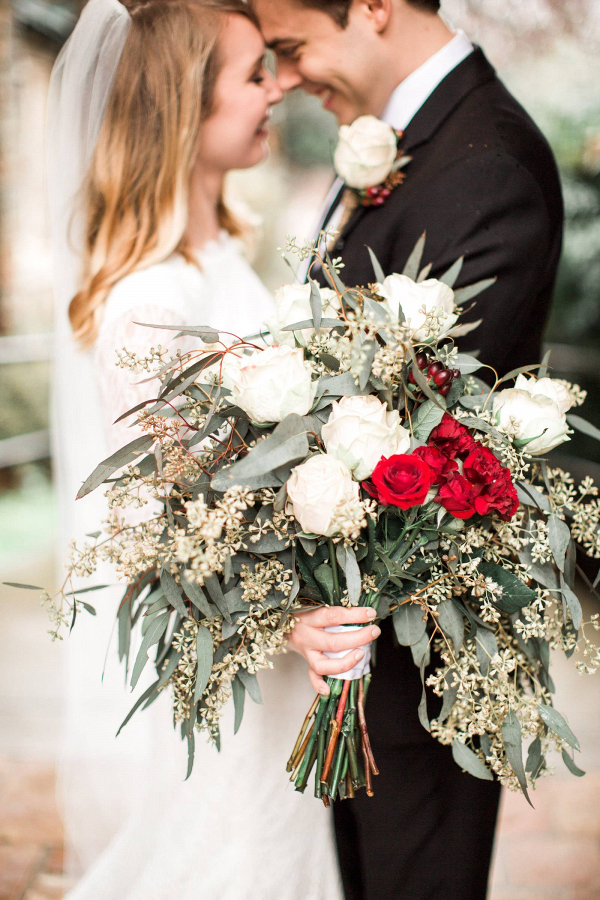White and red bouquet