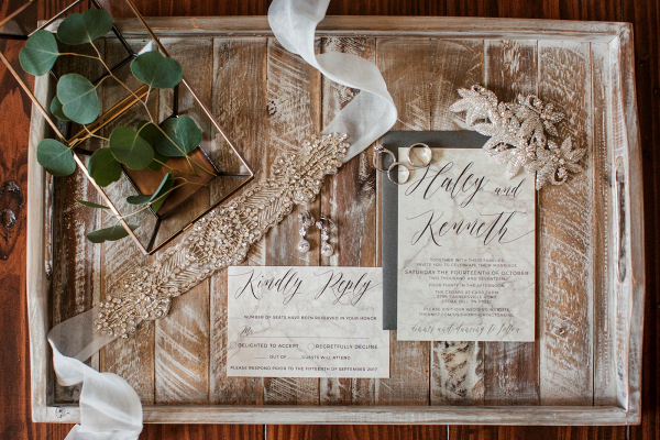 Marble wedding invitations
